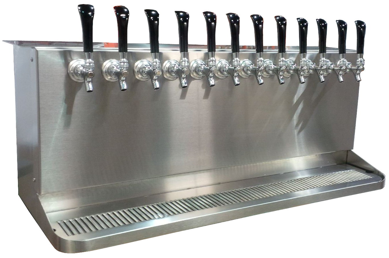 Underbar Tapping Cabinet; Air Shaft Ready, With Faucets, Shanks & Tubing