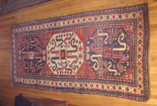 Late 19th c. Antique Cloudband Kazak