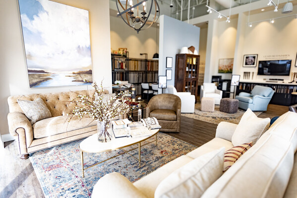 Interior photo of Ethan Allen Dewitt's beautiful studio off Erie Boulevard in Marshall's Plaza.