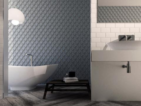 Quemere Versailles in O/W Crackle Charcoal Grey