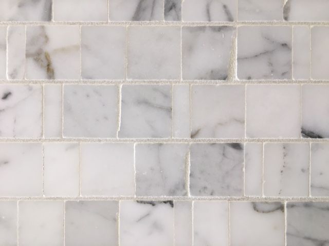 uneven marble tile for kitchen or backsplash