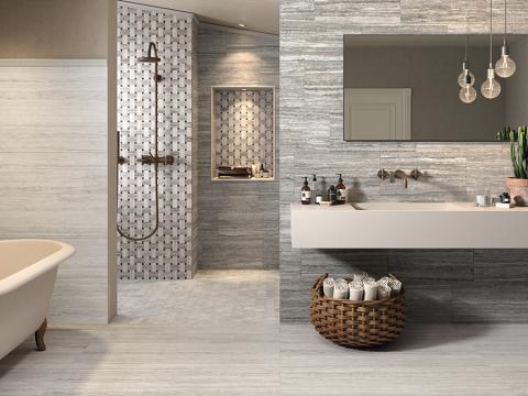 Genrose Mineral Springs 12 x 24 Veincut Porcelain Tile