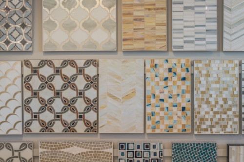 tile display on wall