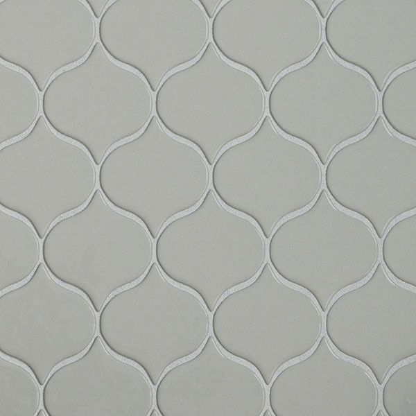 gray teardrop shape ceramin tile