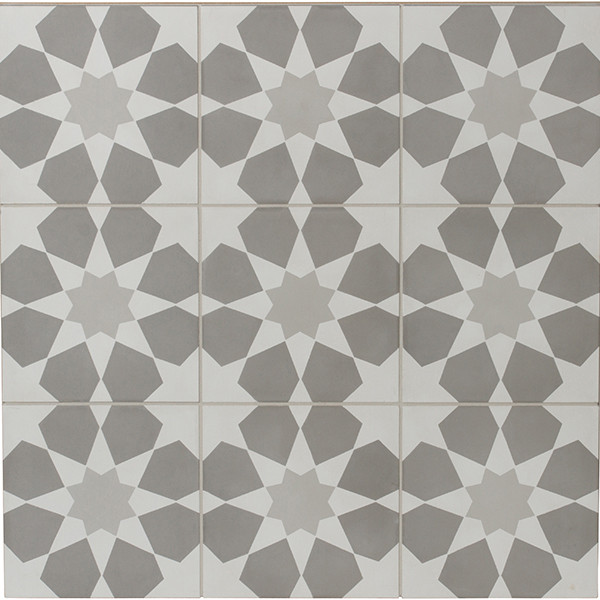 gray pattern concrete tiles