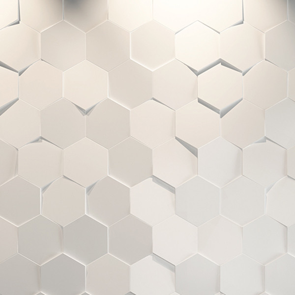 white ceramic hexagon tile