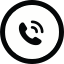 Green phone icon with a black border and a phone symbol inside.