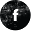 Black circle with a white lowercase f, resembling the Facebook logo.