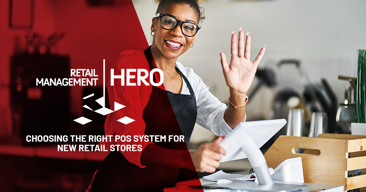 Retail store worker using point of sale system