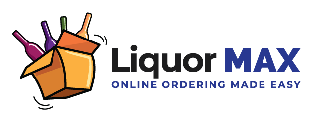 Liquor Max online ordering made easy logo.