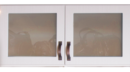 cabinet doors with bronze glass inserts