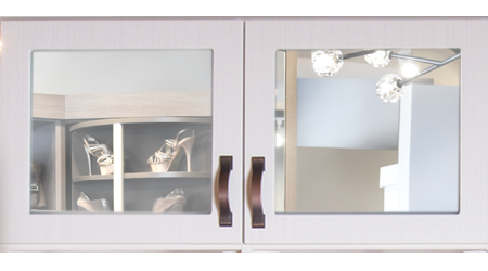 cabinet doors with mirror inserts
