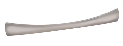 curved pull handle matte nickel