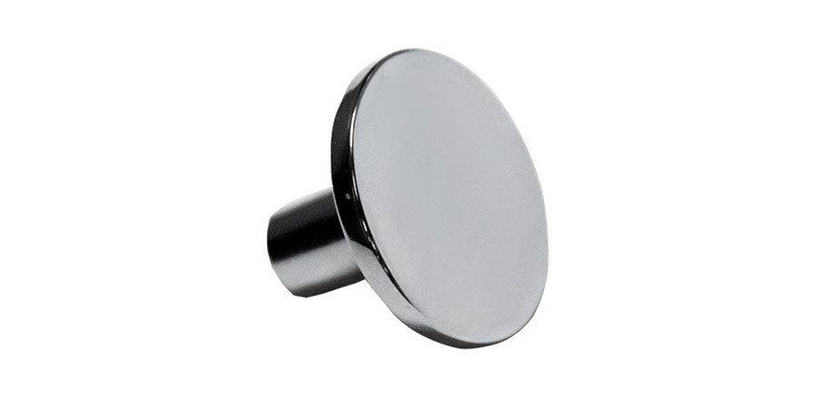 contempo round knob polished chrome