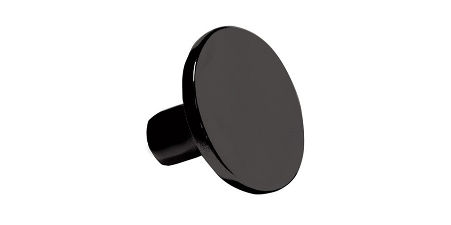 contempo round knob black