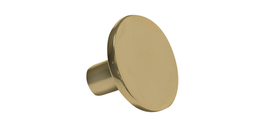 contempo round knob matte gold