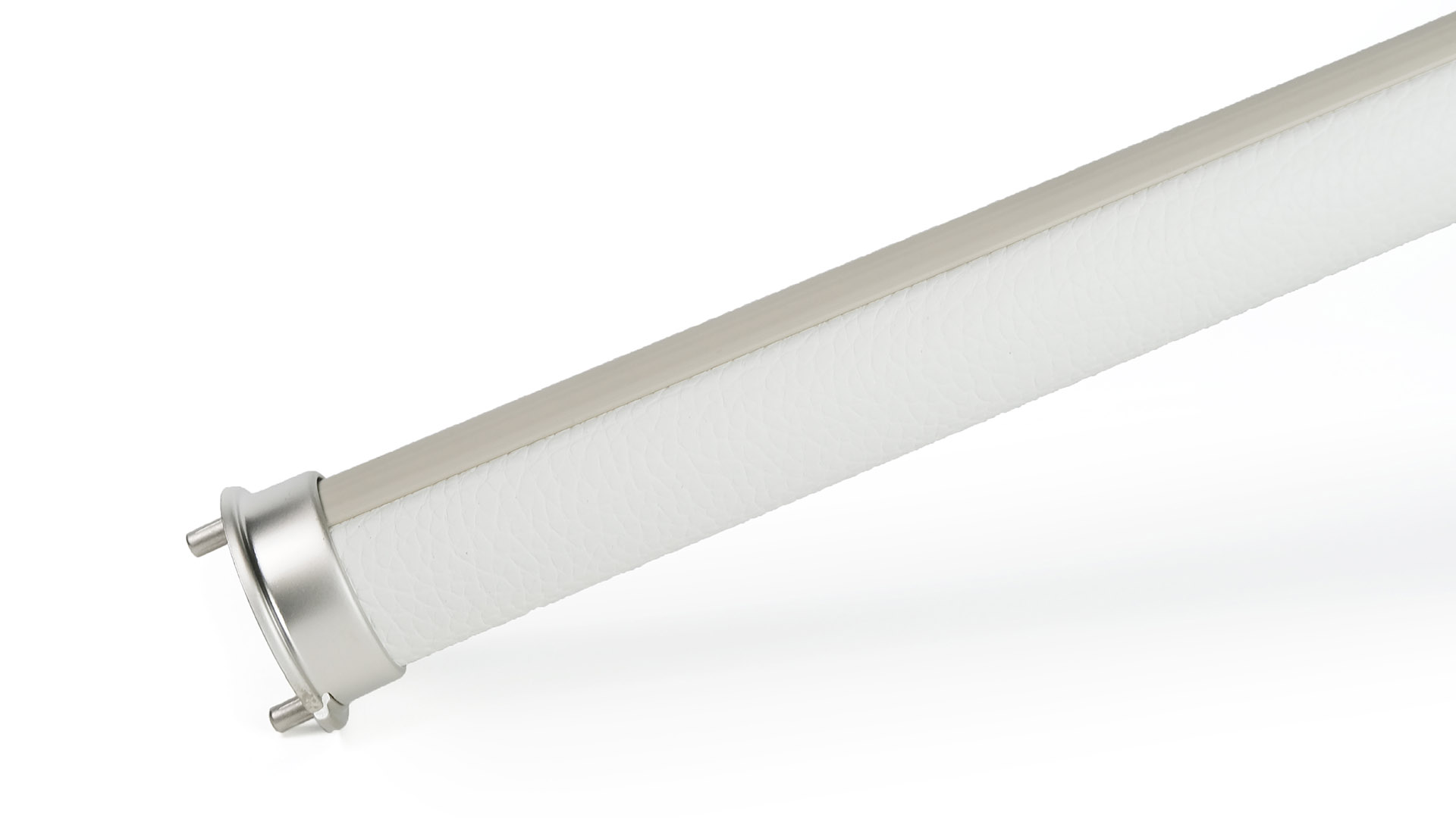 white leather rod for closets