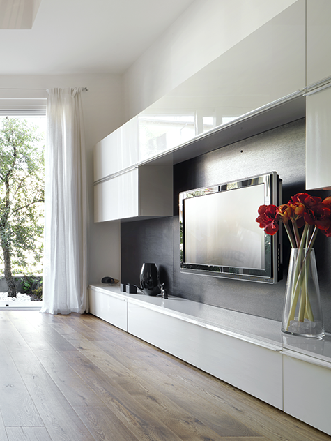 custom media center cabinets