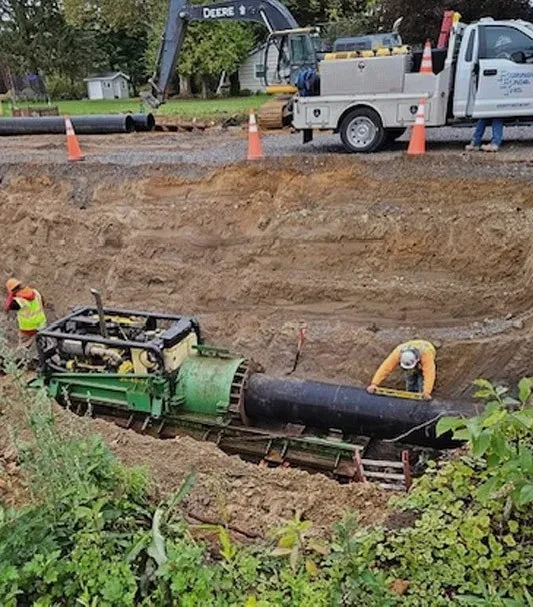 burrows bros doing auger boring service in rochester ny
