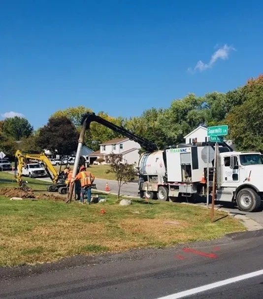 burrows bros in doing hydro excavation service in rochester ny