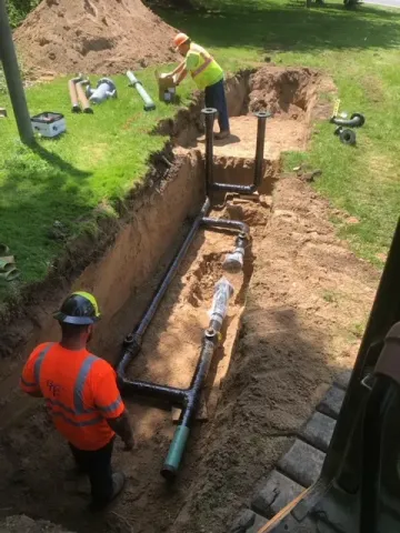 Installing a gas regulator in Pittsford, NY.