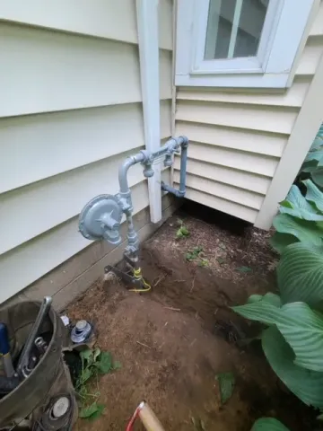 New service and meter at a home in Rochester, NY.