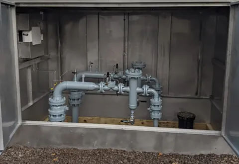 Gas regulator in Pittsford, NY.