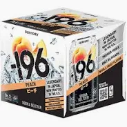 -196 Vodka Seltzer Peach 4Pk
