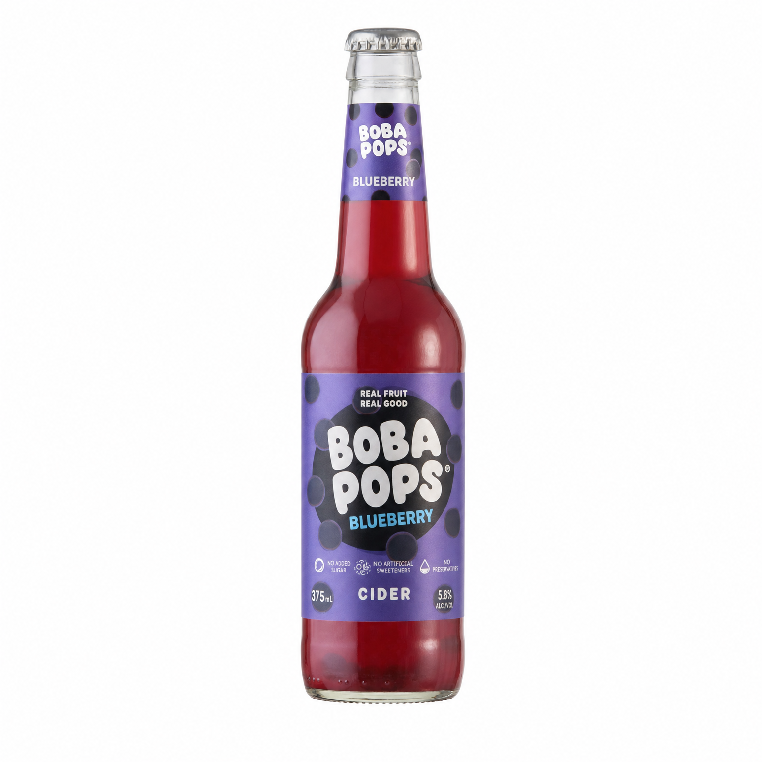 Boba Pops Blueberry 375ml