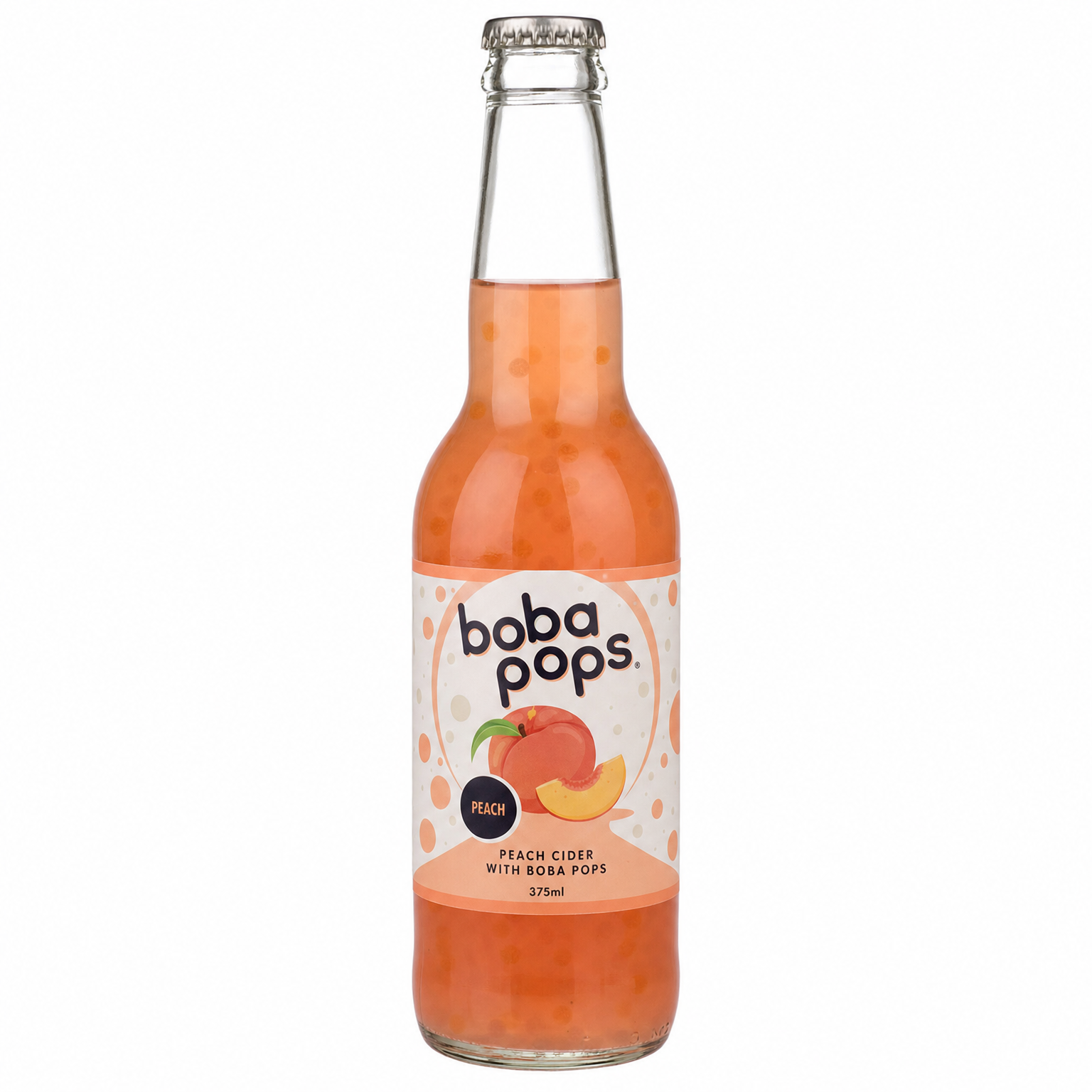 Boba Pops Peach 375ml