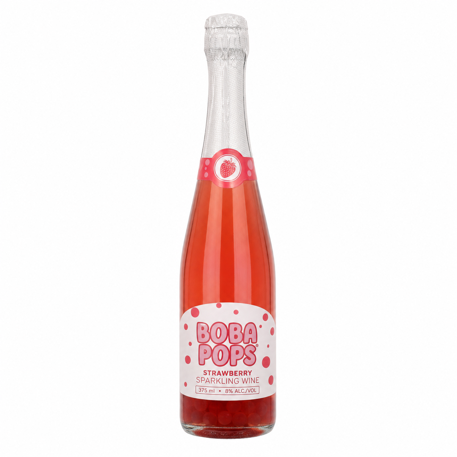 Boba Pops Strawberry 375ml