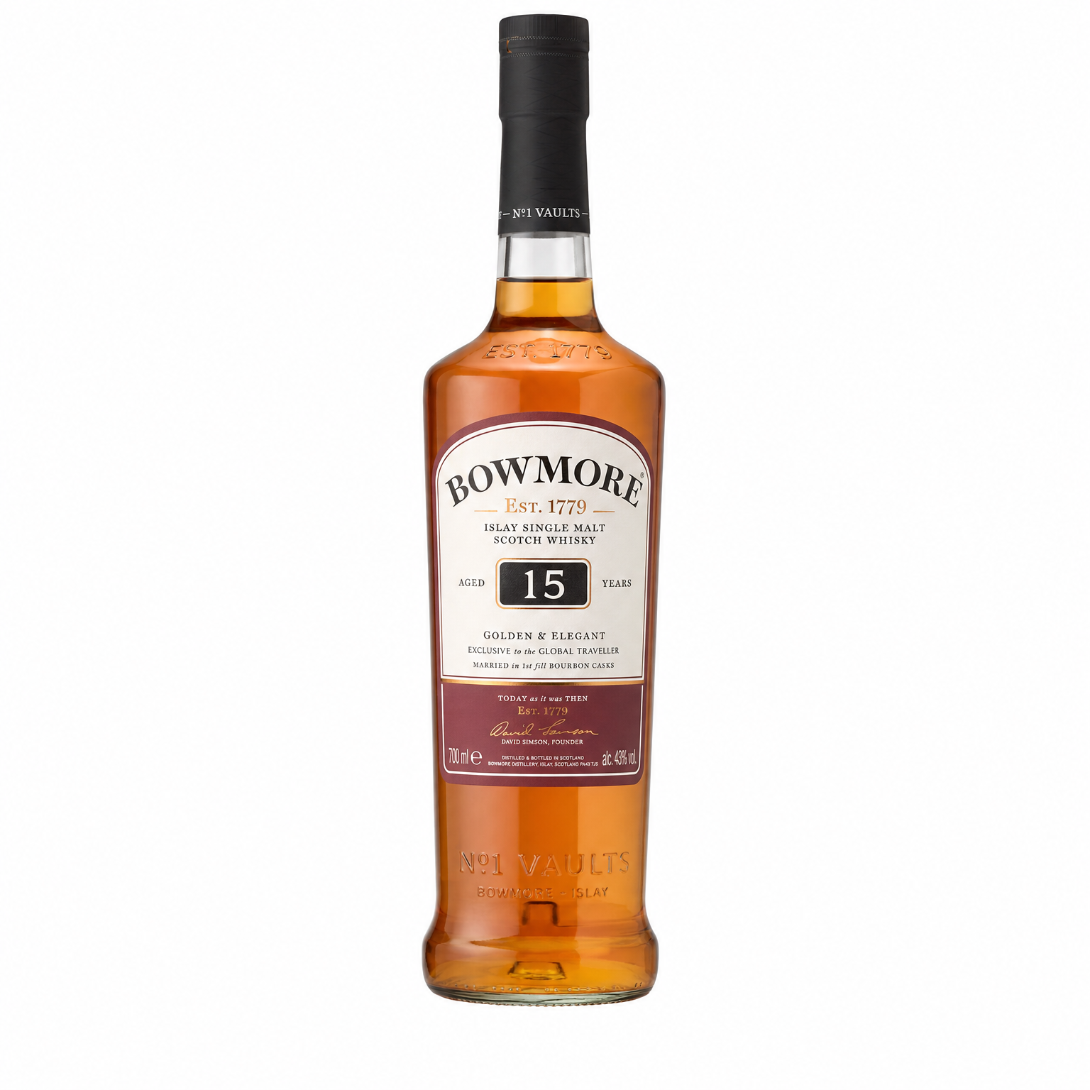Bowmore 15 Year Old Single Malt Scotch Whisky 750ml