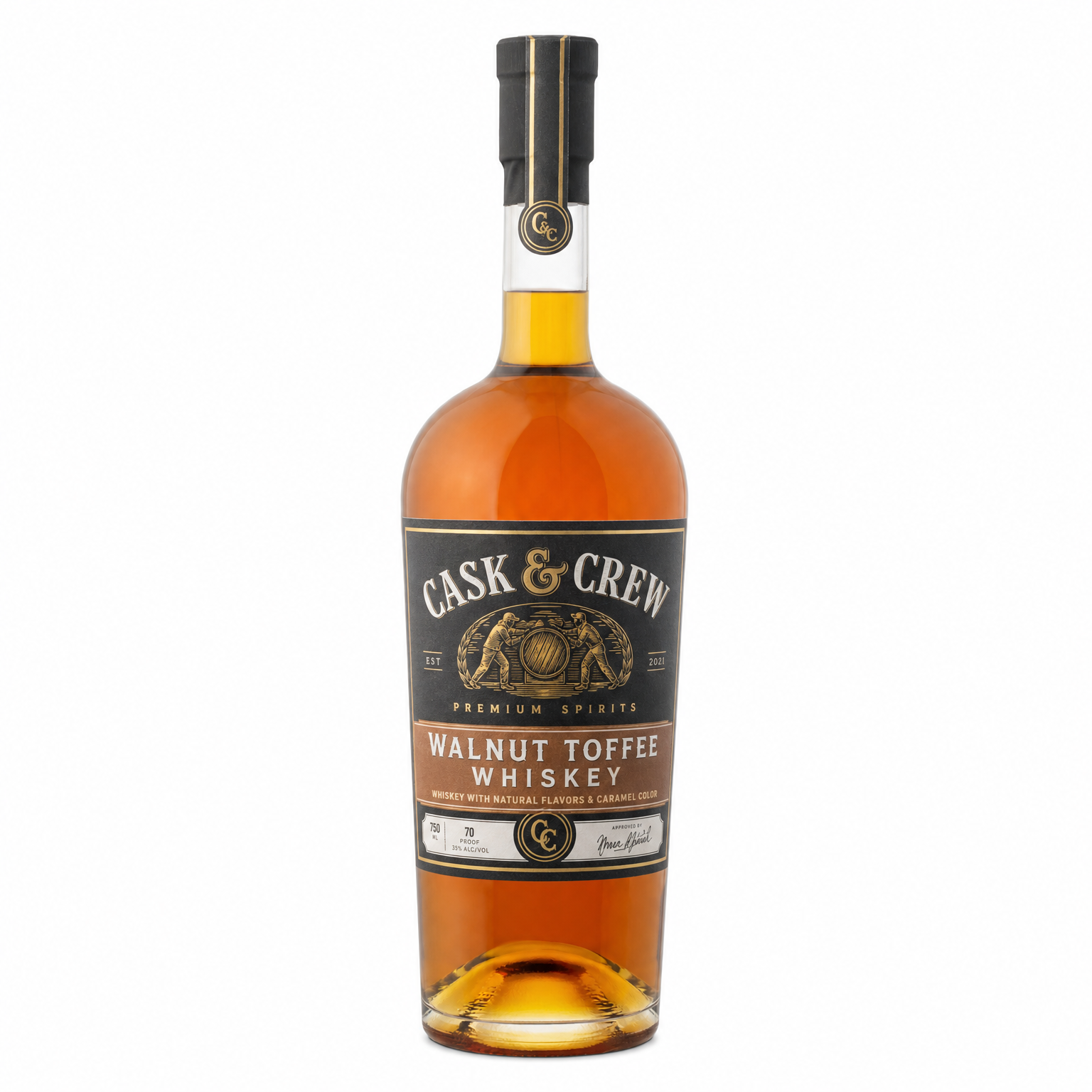 Cask & Crew Walnut Toffee Whiskey 750ml