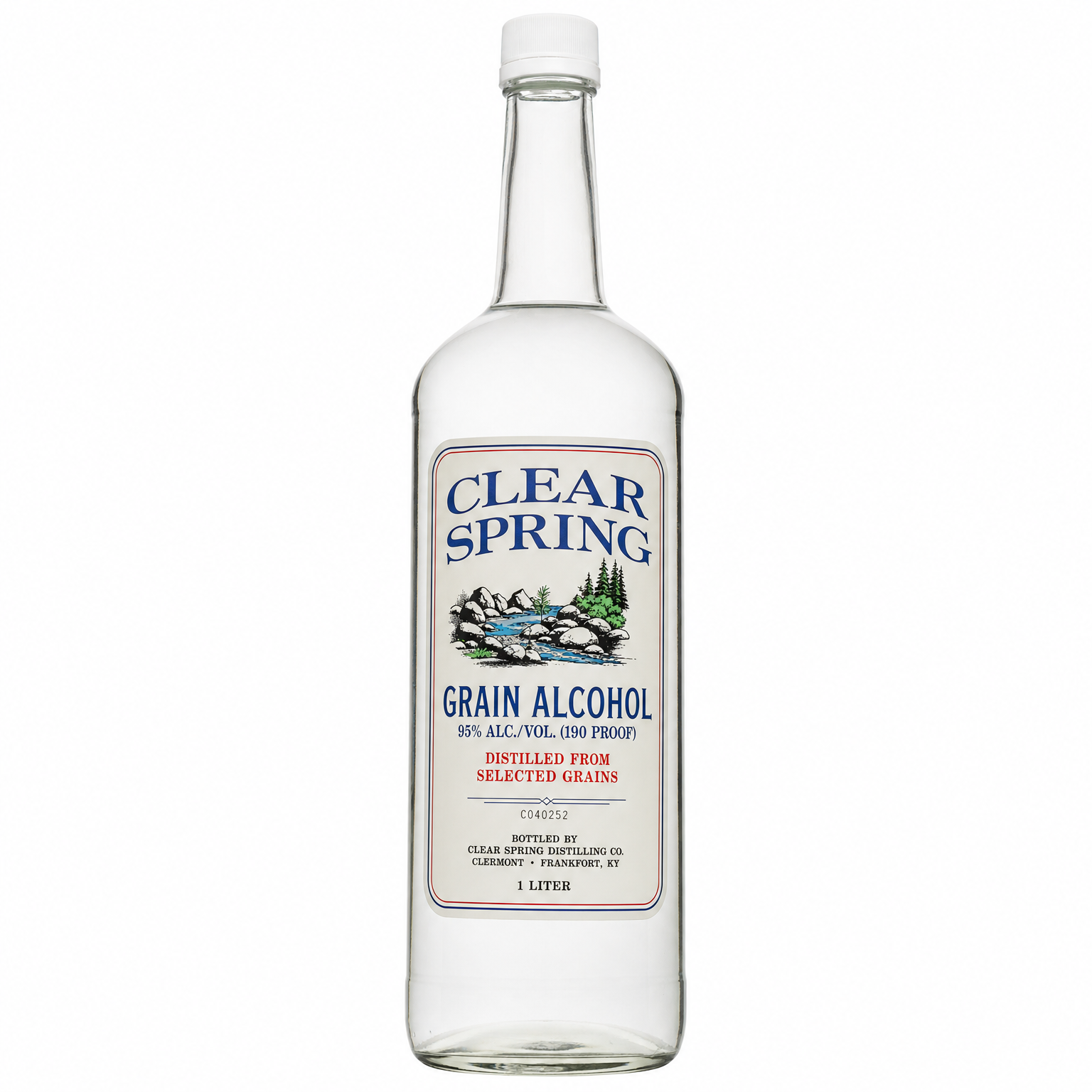 Clear Spring Grain Alcohol 190 Proof 1L