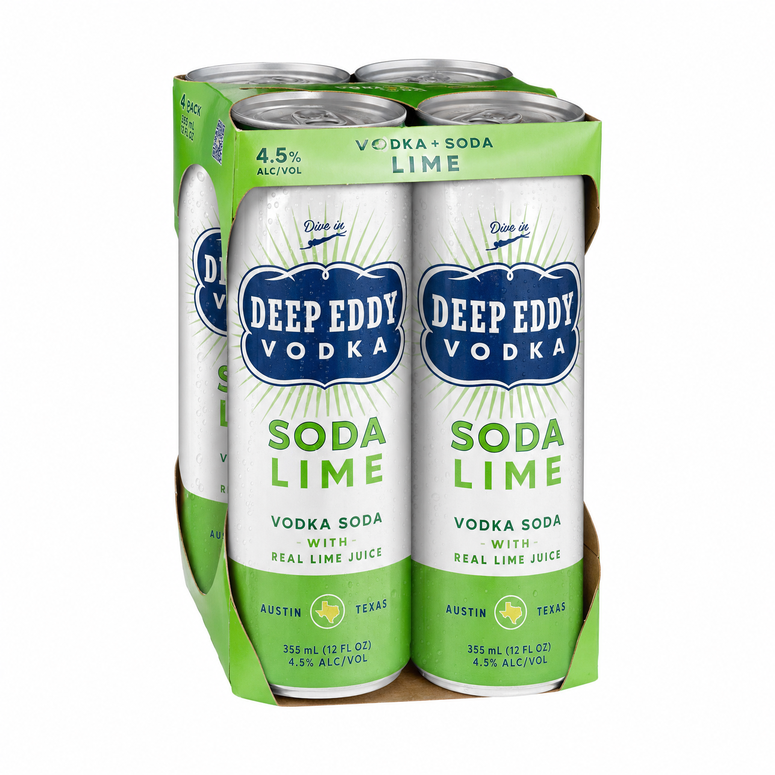 Deep Eddy Vodka & Soda Lime 4pk 12oz Cans