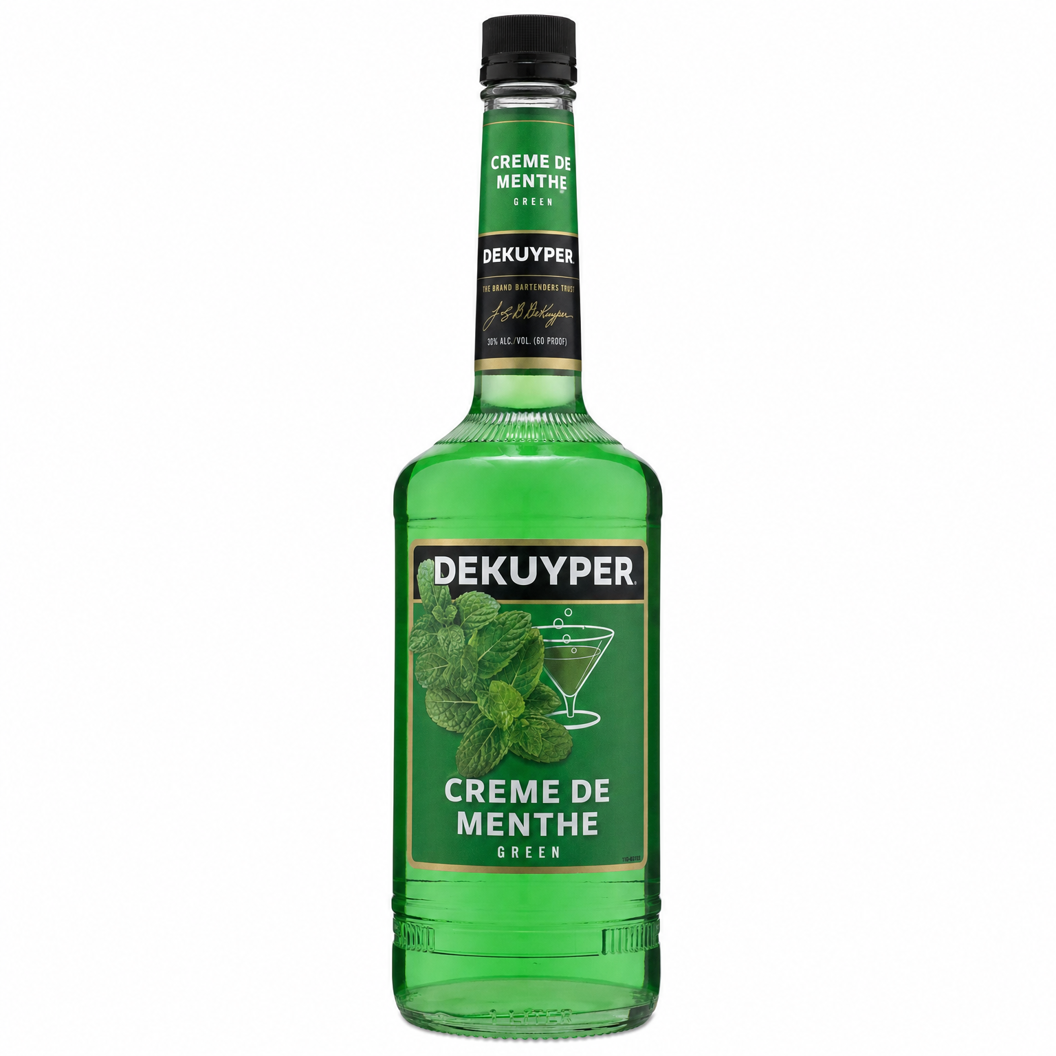 DeKuyper Green Creme De Menthe Liqueur 1L