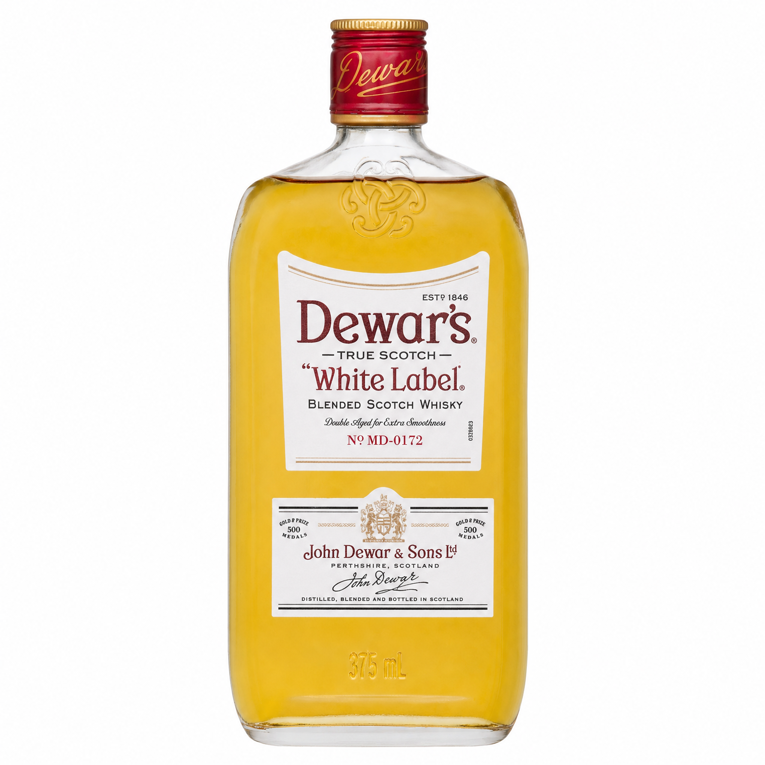 Dewars White Label 80 Flask 375ml