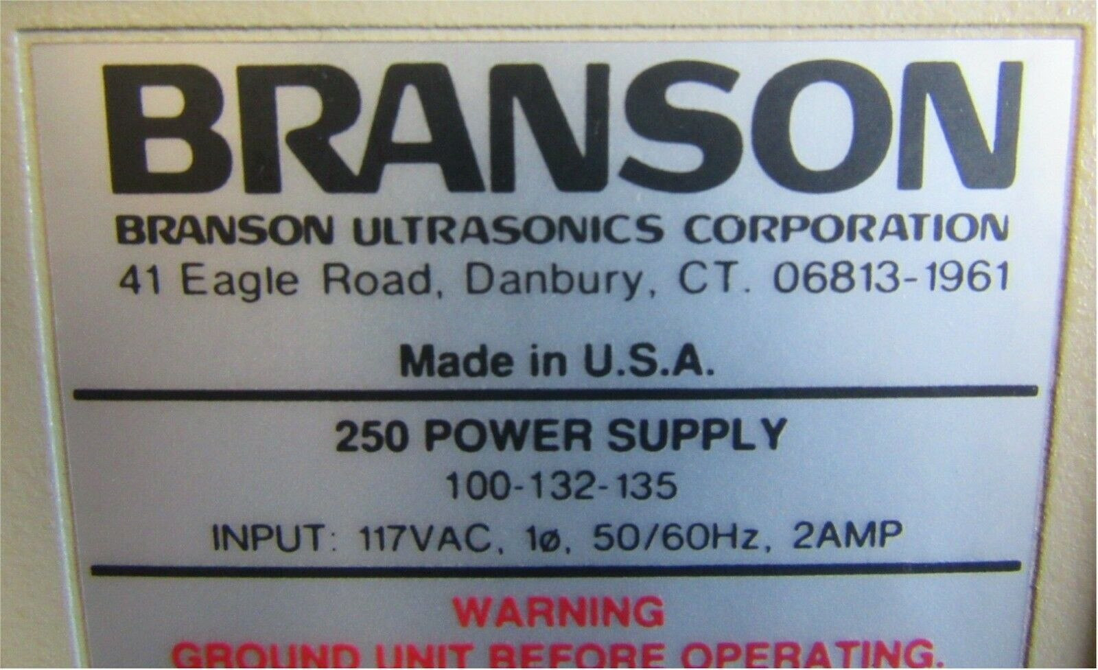 Branson 250 Sonifier