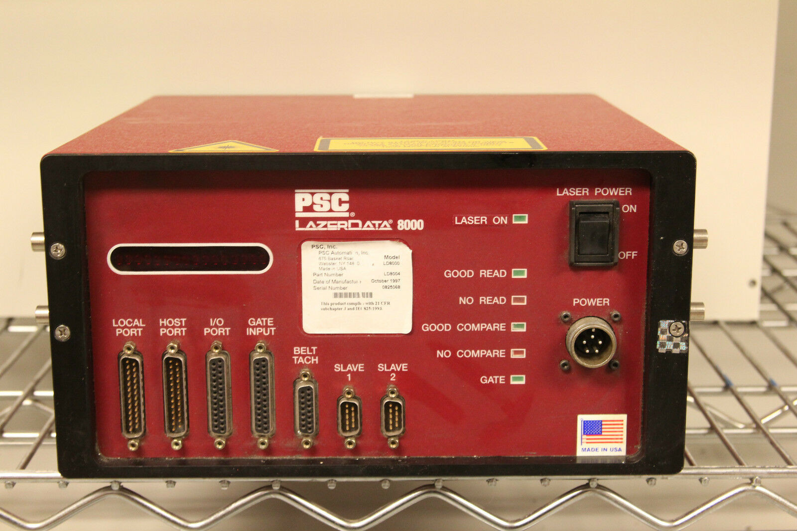 PSC Automation LazerData LD8000 Barcode Scanner (LD8004)