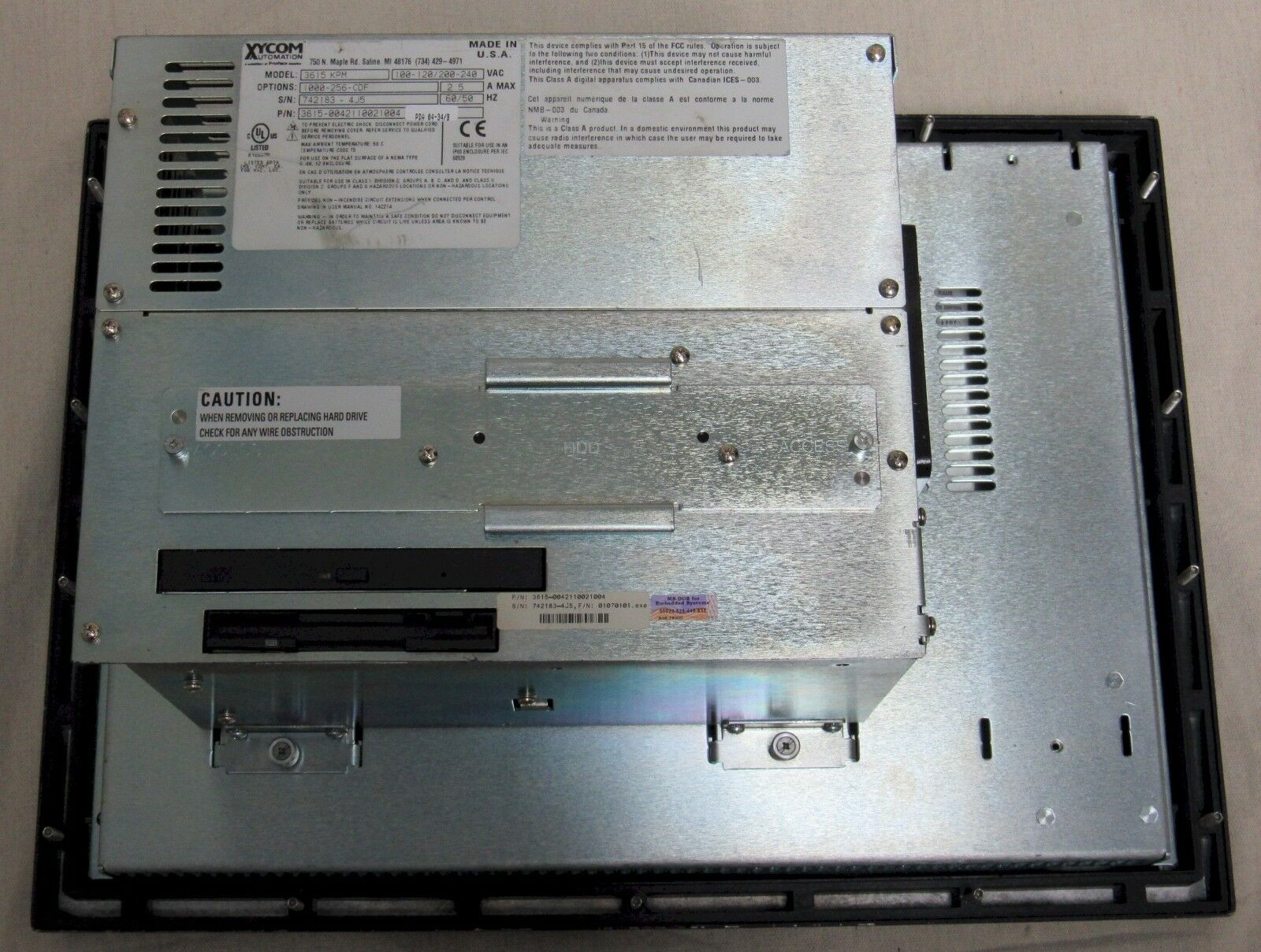 Xycom 3615 KPM Operator Interface