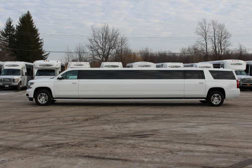 Chevy Tahoe Limo exterior