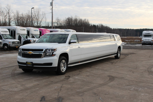 Chevy Tahoe Limo exterior