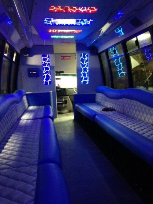 Labatt Blue Limo Bus interior