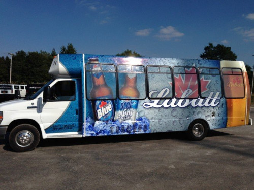Labatt Blue Limo Bus
