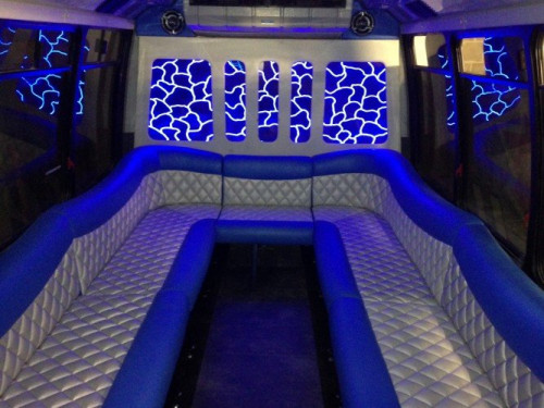 Labatt Blue Limo Bus interior