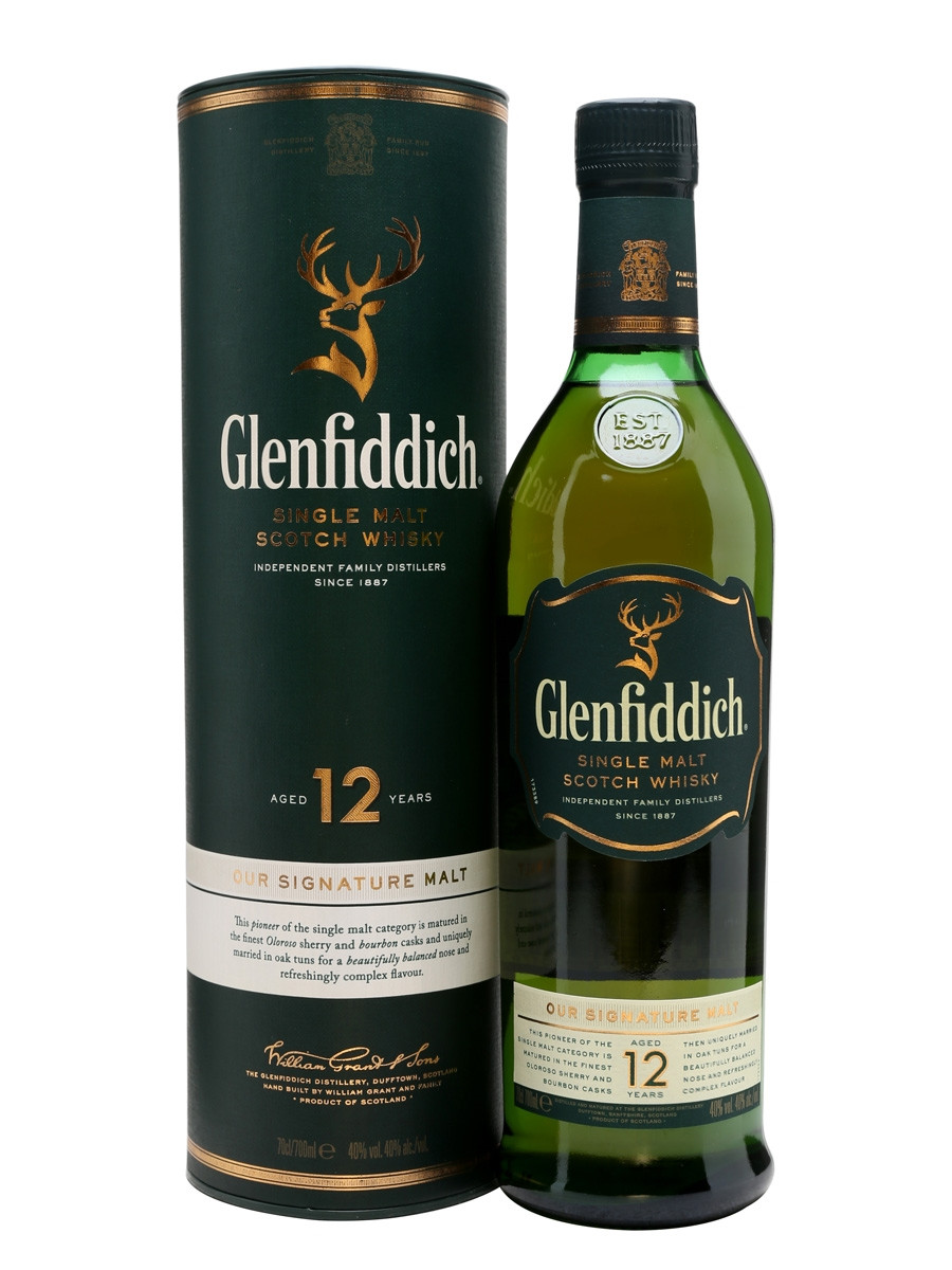Glenfiddich 12 Year Single Malt Scotch Whisky 750ml