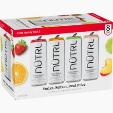 Nutrl Vodka Seltzer 2 Variety 8Pk
