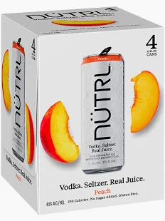 Nutrl Peach 4 Pack