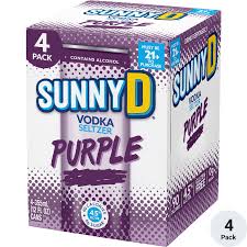 Sunny D Vodka Seltz Purple 4Pk