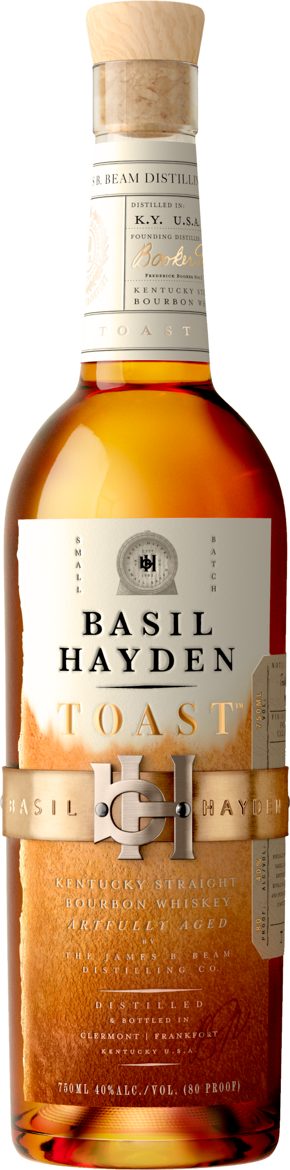 Basil Hayden Toast Kentucky Straight Bourbon Whiskey 750ml